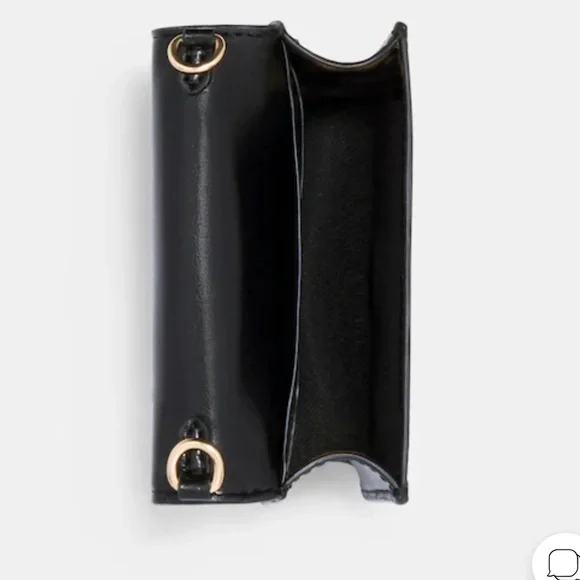 NWT Coach Brown Mini Wallet on a Chain in Signature Canvas - Picture 5 of 6